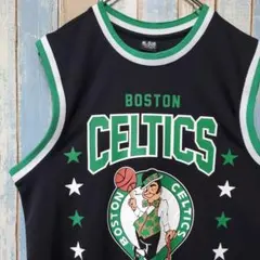 1694☆NBAセルティックス☆バスケゲームシャツ☆ロゴプリント☆Sサイズのサムネイル