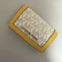 MICHAEL KORS キーケース イエロー/ベージュ