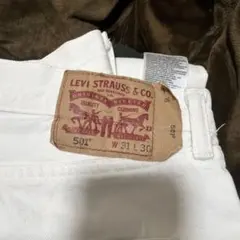 Levi's 501 ホワイトジーンズ W31 L30