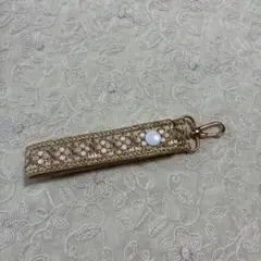 インド刺繍リボン　ハンドストラップ②スナップボタン