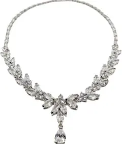 キュービックジルコニア　ネックレス ウェディング