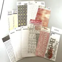 【スクラップブッキング】ステッカーセット