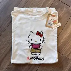 新品　グラミチ×キティコラボのイラスト Tシャツ　ホワイト　白　サンリオ
