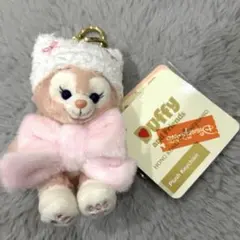 香港ディズニー　冬　リボン　リーナベル　キーチェーン　ぬいぐるみ