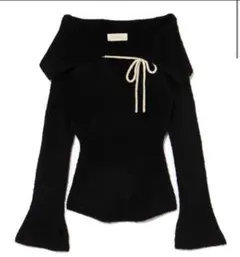 andmary Flora knit tops black - メルカリ