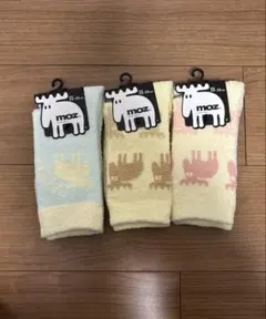 moz モコモコルームソックス3足セット