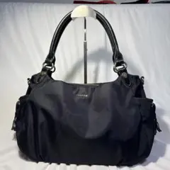 い*ご様 renoma PARIS ハンドバッグ ブラック ナイロンのサムネイル