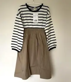 【新品未使用】ブランシェス　ドッキングワンピース　120cm