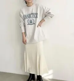 【未使用品】ローリーズファーム　フクレジャガードカットフレアスカート　アイボリー