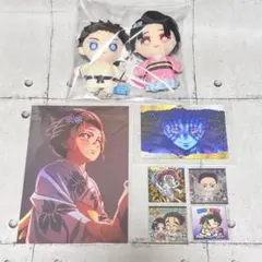 Chibiぬいマスコット 鬼滅の刃 狛治 恋雪 セット 猗窩座　慶蔵　シール