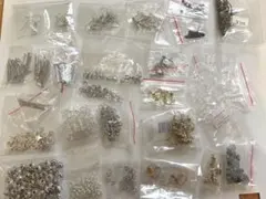 【大量】アクセサリーパーツ 20種類以上 シルバー　金古美 素材 まとめ売り
