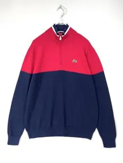 104 LACOSTE 上質 コットン プルオーバー ニット ラコステ XL