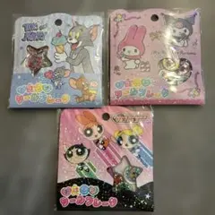 正規品　おはじきシール　3点セット　サンリオ　トムとジェリー　パワーラブガールズ