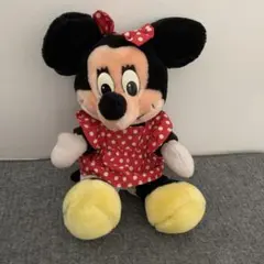 Disney ミニーマウス ぬいぐるみ 昭和レトロ