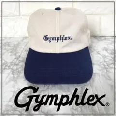 Gymphlex 刺繍ロゴ ベースボールキャップ ホワイト/ネイビー　4486