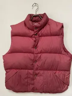エルエルビーン レッド ピンク ダウンベスト 80s