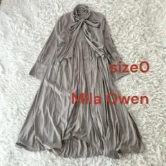1♦︎MilaOwen ミラオーウェン裾テールギャザーボウタイワンピース
