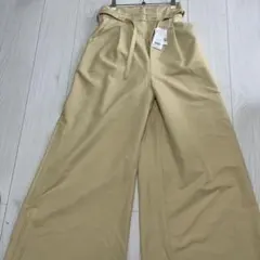 dazzlin ベージュ ガウチョパンツ ハイウエスト