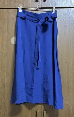 【中古】トゥモローランド フレアスカート 36 ブルー