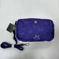 ANNA SUI 紫色 刺繍ショルダーバッグ【未使用】