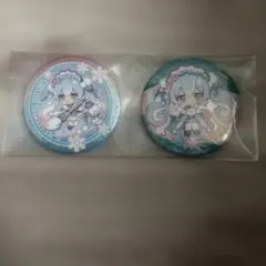 初音ミク 雪ミクあそーと 2023 C賞 缶バッジ ミク　2点