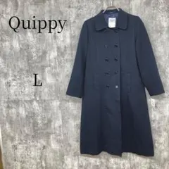 Quippy 撥水 ロングコート ネイビー Lサイズ スクール 通学 制服のサムネイル