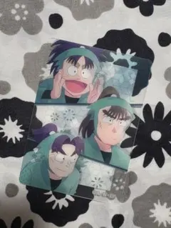 忍たま乱太郎　トレーディングクリアカード　七松小平太　中在家長次　潮江文次郎