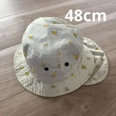 子供用帽子　西松屋　APPIA バナナ柄 バケットハット　48cm
