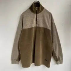 ハーフジップフリース プルオーバー 古着 ヴィンテージ アウトドア アメカジ