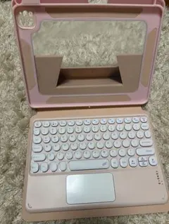 Bluetoothキーボード ピンク色 タッチパッド付き