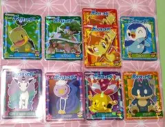 【同梱200円引き】ポケットモンスター　ポケモンカレー　おまけシール8種　計9枚