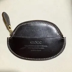 【美品】ガンゾ 長財布 コードバン ラウンドファスナー エンボスロゴ 濃茶系 美品】ガンゾ 長財布 コードバン ラウンドファスナー エンボスロゴ 濃
