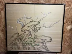 高級 金箔漆画 鶴 4連壁掛けパネル 縁起物 アンティーク | Mercari