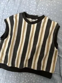 ストライプ ベスト サイズ90