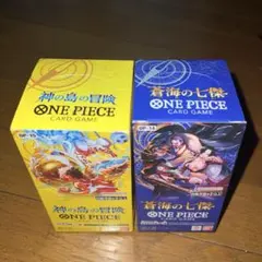 ワンピースカード 蒼海の七傑 神の島の冒険 各1BOXテープ付き