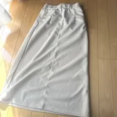 Samansa Mos2 blue ロングタイトスカート フリーサイズ