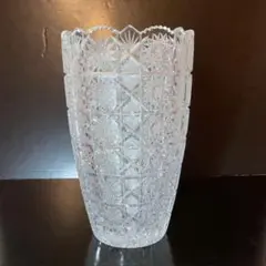ボヘミアクリスタル 花瓶 500PK レースカット フラワーベース - メルカリ