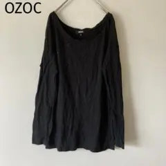 OZOC長袖カットソー　ロンT ドルマン　ビーズ装飾　薄手シンプル　大人モードのサムネイル