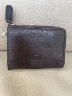 未使用　Lee ダークブラウン 財布　(カード*コインケース)　牛革＊豚革