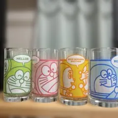 【中古】平成ドラえもん 当時　グラスセット 4個