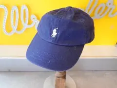 ポロ・ラルフローレン キッズ用キャップ ネイビー 6パネル