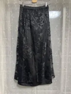 AMERI UND MOYA SPANGLE SKIRT M ブラック 美品のサムネイル
