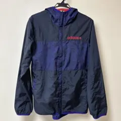 adidas ナイロンパーカー　パープル　L