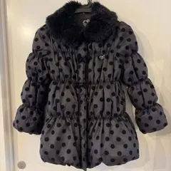 ちょぴこ様専用Mezzo Piano ドット柄ファー襟ダウンコート140