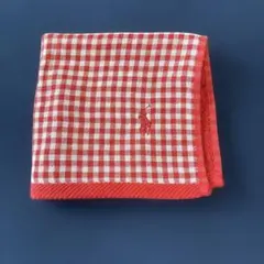 バーバリー　 BURBERRY ハンカチ チェック レッド