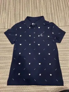 お値下げ【callaway】半袖　ポロシャツ M レディース　ネイビー