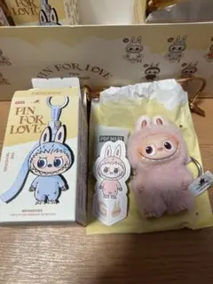 ラブブ PIN FOR LOVE イニシャル キーリング【G】