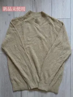 ★値下げ★【新品】UNIQLO ミドルゲージモックネックセーター イエロー M