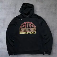 み*に様 NIKE カレッジ パーカー バスケットボール アメリカ 刺繍入り ブ