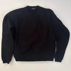 A.P.C. ブラック クルーネック スウェット Mのサムネイル